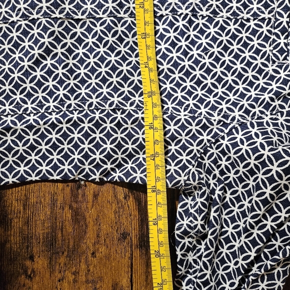 NEW Attyre Women's Open Lightweight Denim Blazer Jacket Small Geometric - Picture 7 of 7